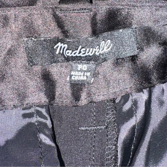 Madewell Petite Black The Harlow Wide Leg Pant in Satin Size 0P - Picture 11 of 13